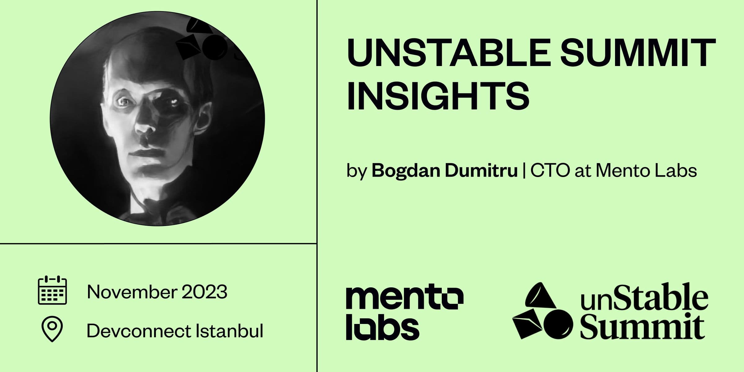 unStable Summit Insights from Mento Labs Devconnect